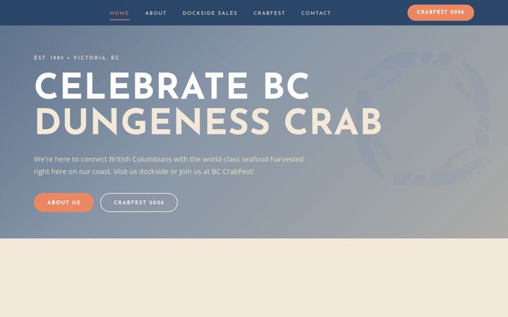 Screenshot of bccrabco.ca