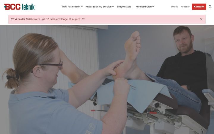 Screenshot of bccteknik.dk