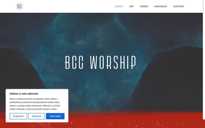 Screenshot of bccworship.sk
