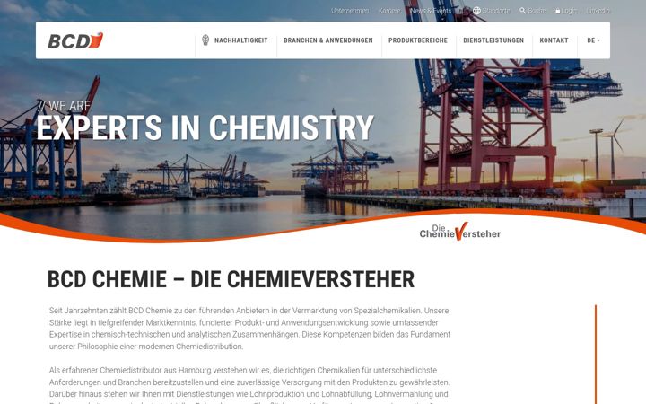 Screenshot ta' bcd-chemie.de