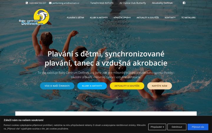 Screenshot of bcdelfinek.cz