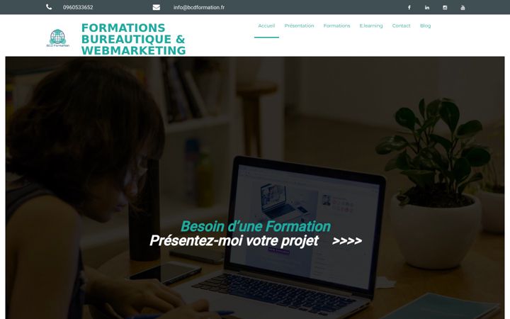 Screenshot of bcdformation.fr
