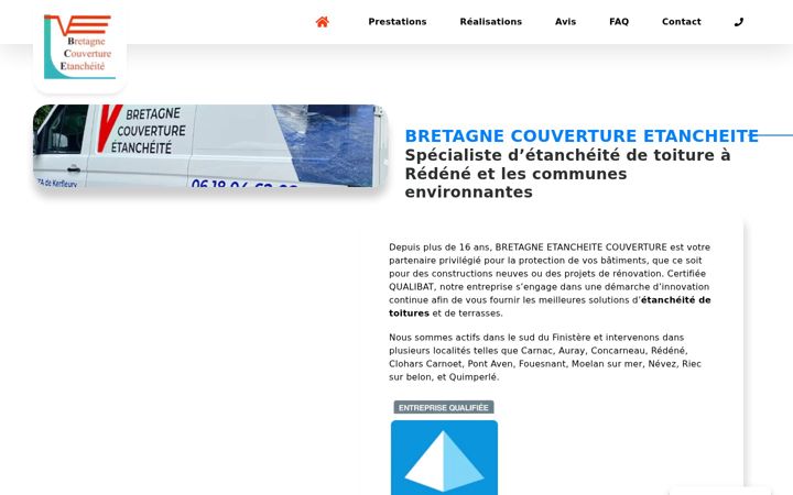 Screenshot stránky bceetancheite.fr