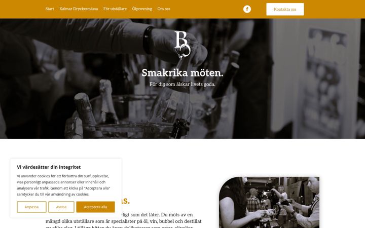 Screenshot of bcevents.se