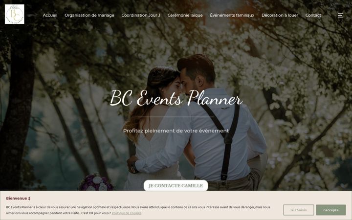 Screenshot di bceventsplanner.fr