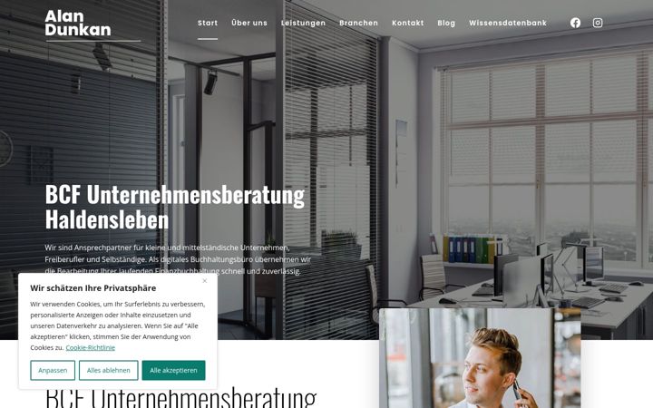 Screenshot of bcf-unternehmensberatung.de