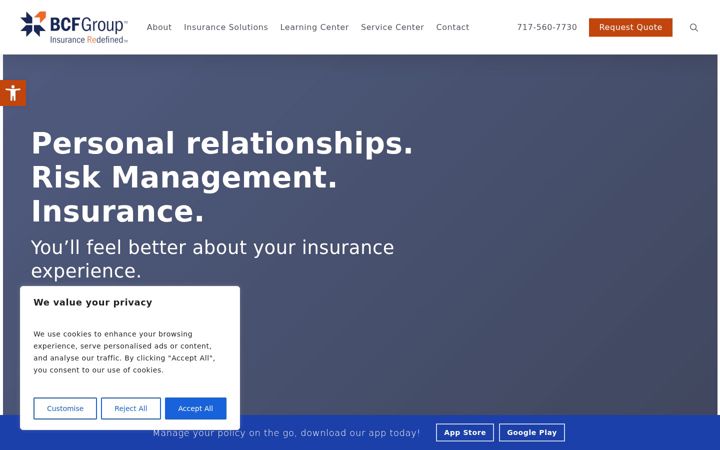 Screenshot di bcfgroup.net