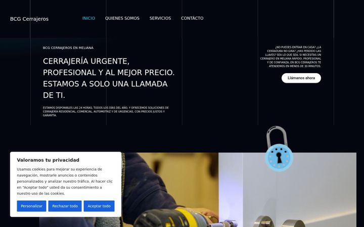 Screenshot of bcgcerrajeros.com
