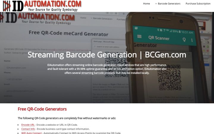 Screenshot of bcgen.com