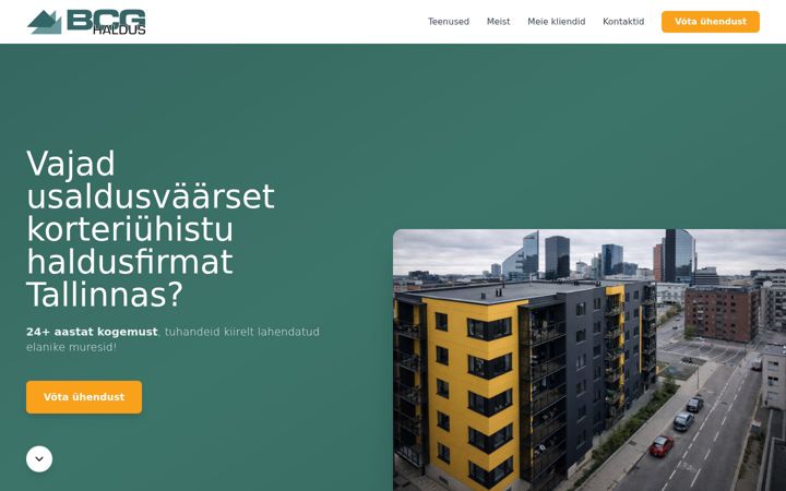 Screenshot of bcghaldus.ee