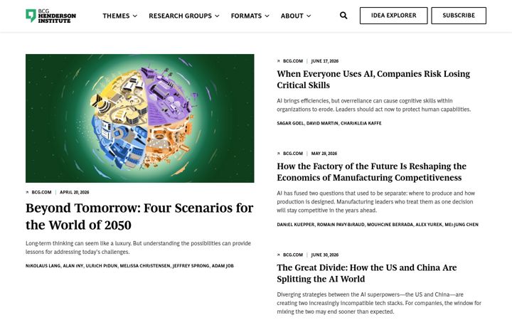 Screenshot of bcghendersoninstitute.com