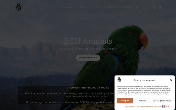 Screenshot of bch-animals.com