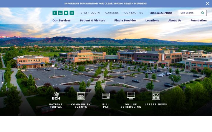 Screenshot of bch.org