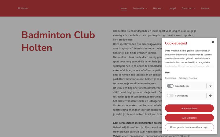 Screenshot of bcholten.nl