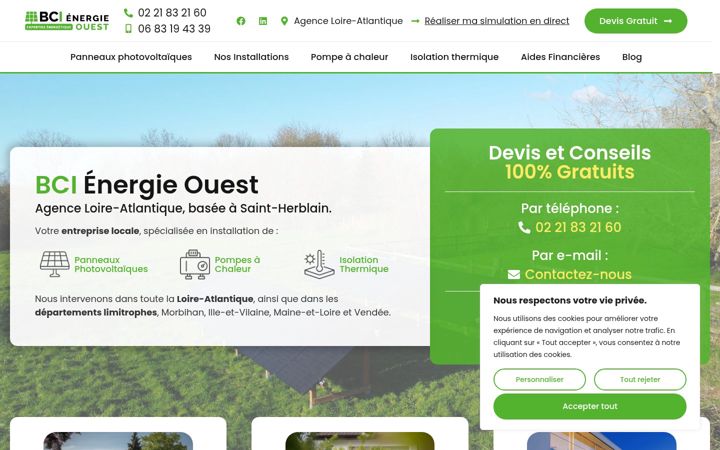 Screenshot of bci-energie-ouest.fr