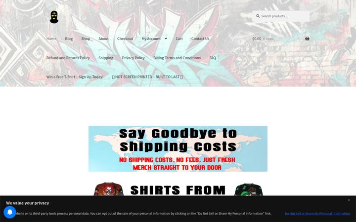 Screenshot of bcideclothing.com
