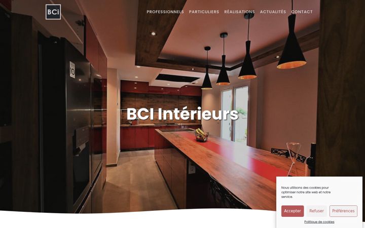 Screenshot of bciinterieurs.com