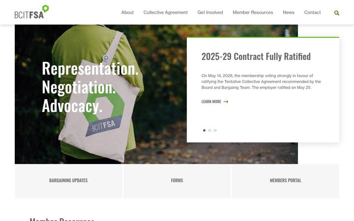 Screenshot of bcitfsa.ca