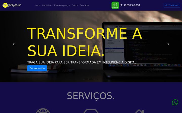 Captura de ecrã de bcjohn.com.br