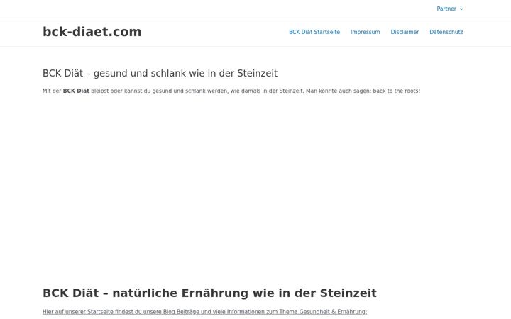 Screenshot of bck-diaet.com