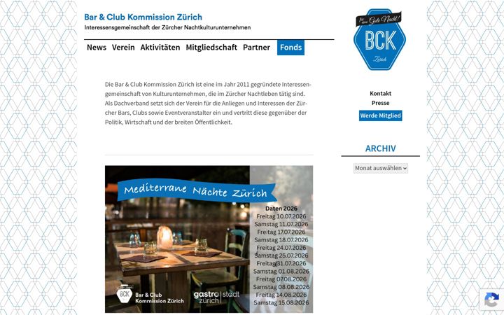 Screenshot of bckzh.ch