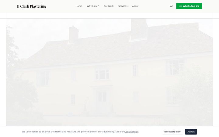 Captura de pantalla de bclarkplastering.co.uk