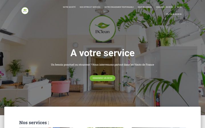 Screenshot of bclean-france.fr