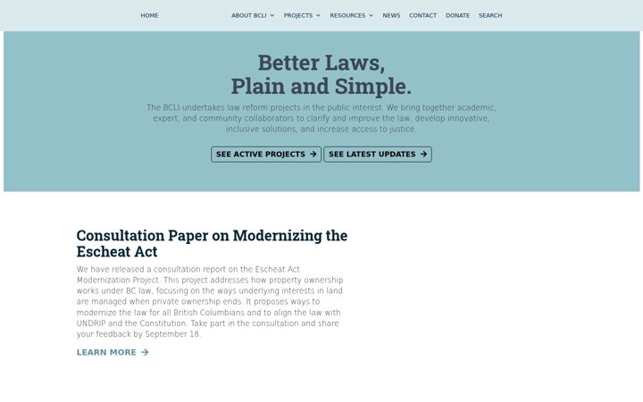 Screenshot of bcli.org