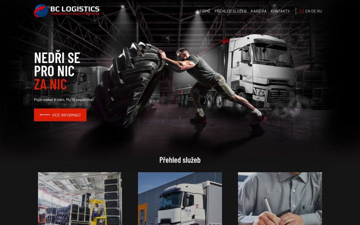 Screenshot of bclogistics.cz
