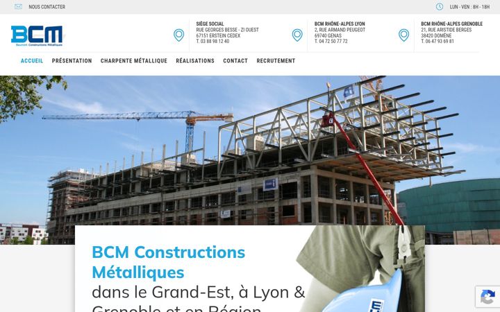 Screenshot di bcm-charpente.fr