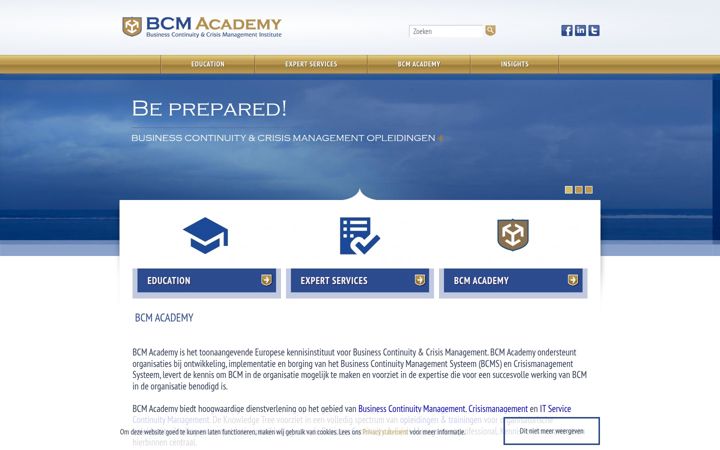 Screenshot di bcmacademy.nl