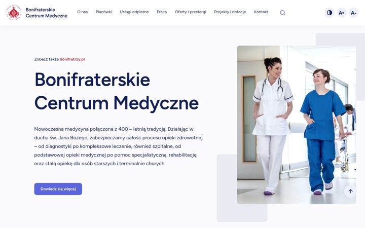 Screenshot of bcmbonifratrzy.pl