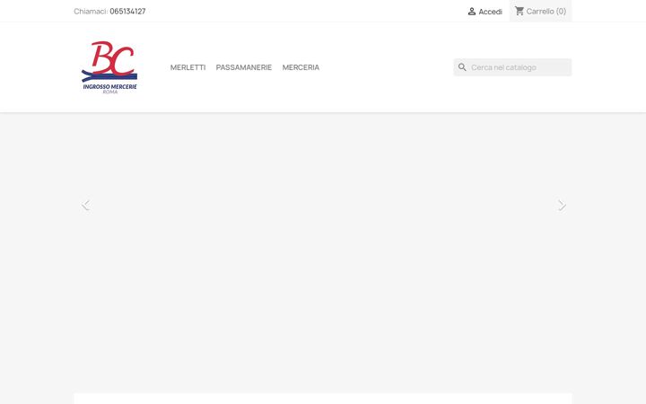 Screenshot of bcmercerie.com
