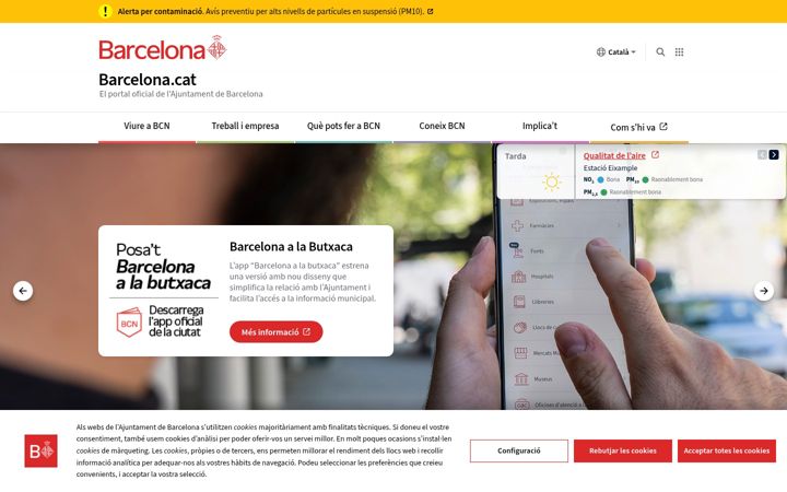 Ekrānuzņēmums no bcn.cat