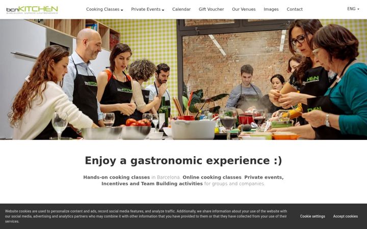Screenshot of bcnkitchen.com