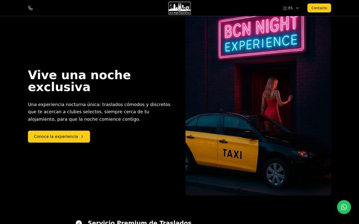 Screenshot of bcnnightexperience.com