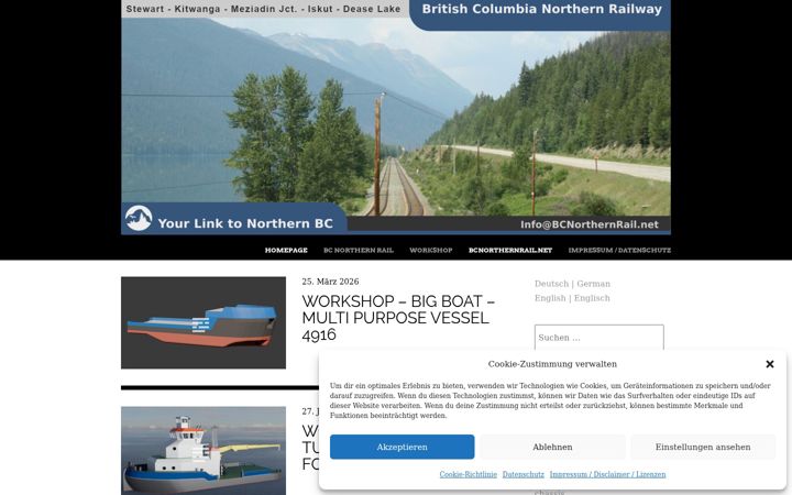 Screenshot of bcnorthernrail.net