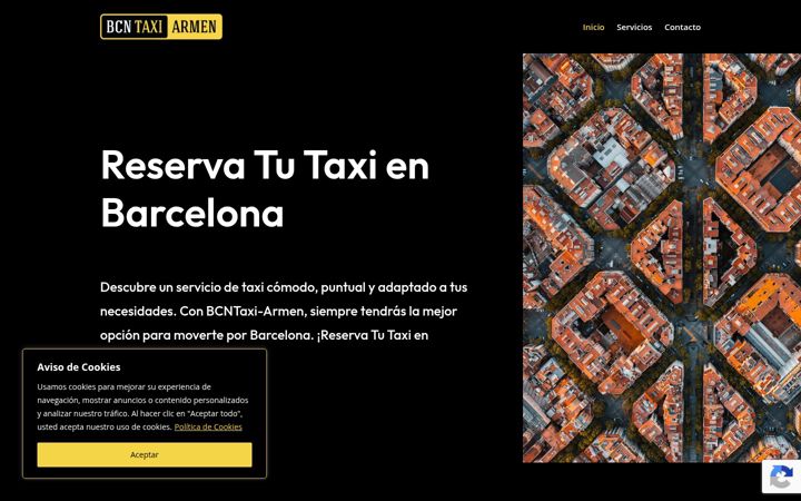Screenshot of bcntaxi-armen.com