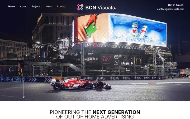 Skærmbillede af bcnvisuals.com