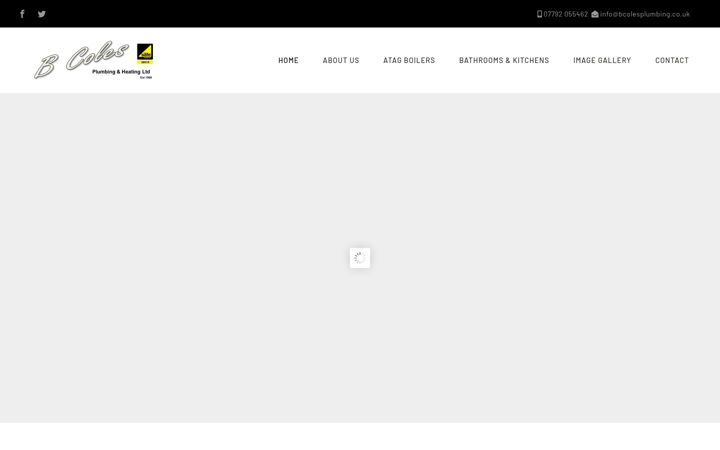 Screenshot of bcolesplumbing.co.uk
