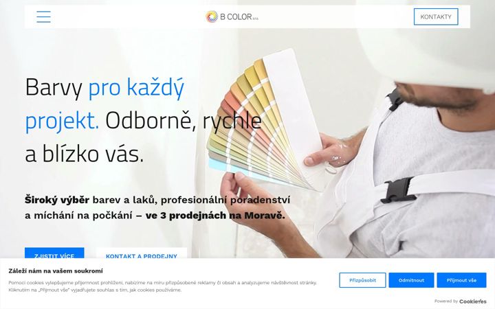 Zrzut ekranu bcolor.cz