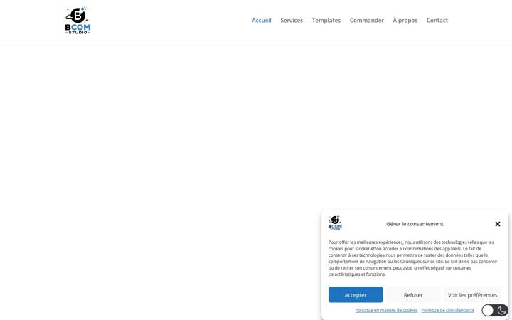 Screenshot of bcomstudio.fr