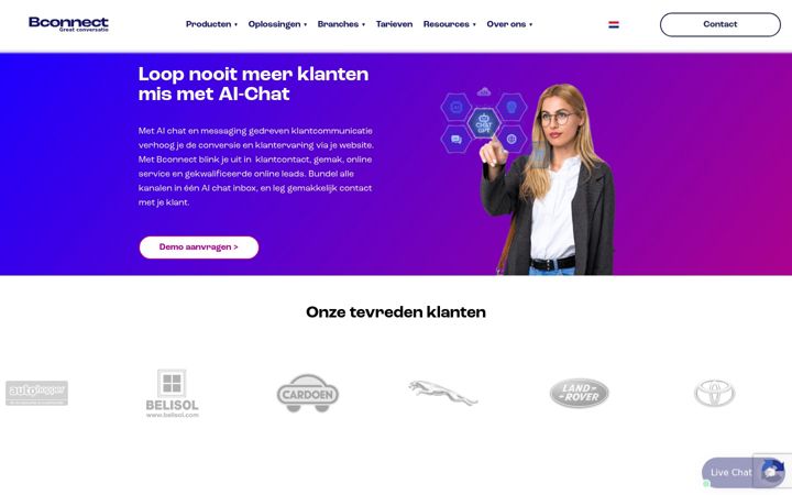 Screenshot of bconnect.chat