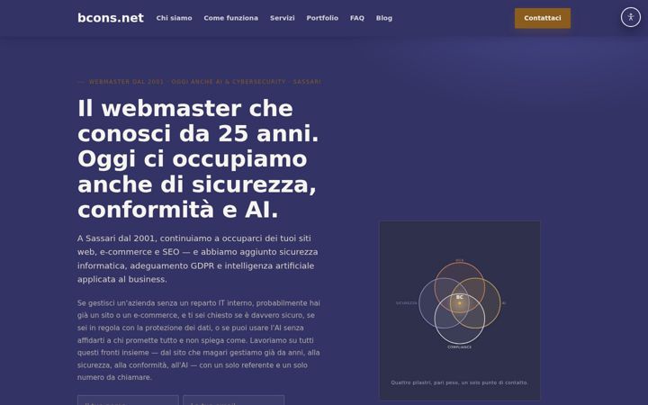 Screenshot of bconsnet.it
