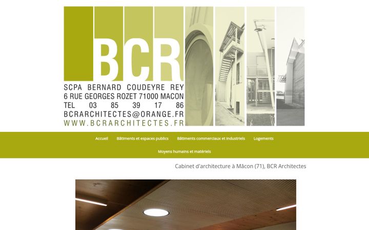 Screenshot of bcrarchitectes.fr