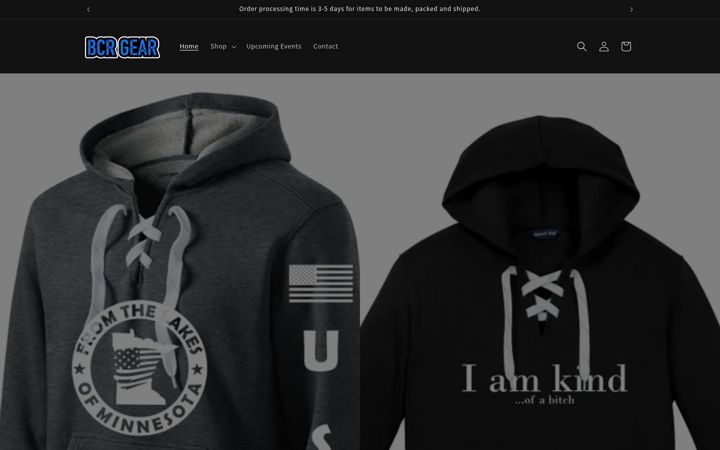 Screenshot of bcrgear.com