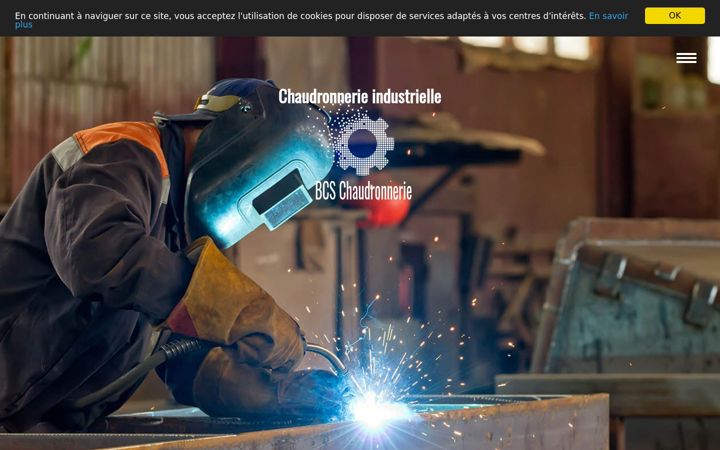 Screenshot of bcs-chaudronnerie.fr