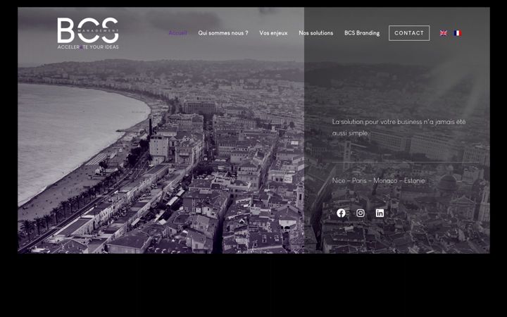 Screenshot stránky bcs-management.eu