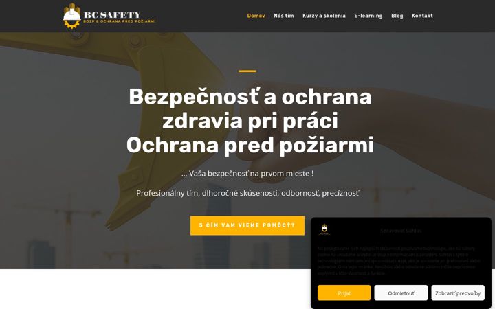 Screenshot of bcsafety.sk