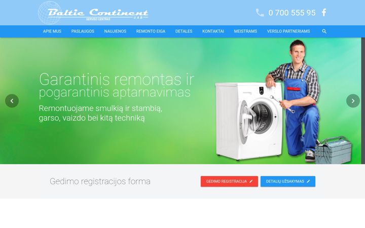 Screenshot of bcsc.lt
